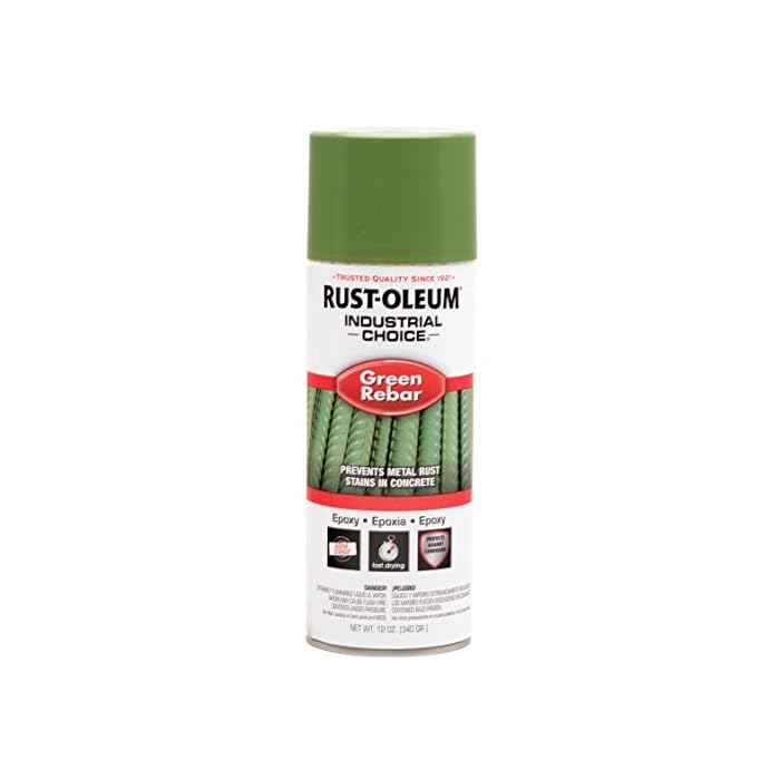 Buy RustOleum 261937 Green 1600 System Epoxy Rebar Aerosol, 12 Fl Oz