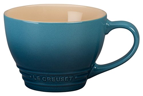 Le Creuset Stoneware Bistro Mug, 14 oz, Marine