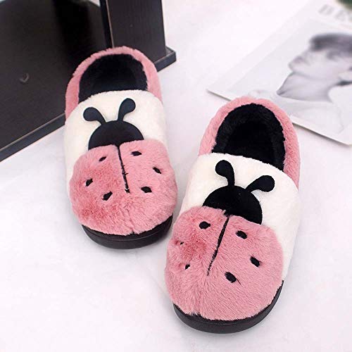 Teresamoon Women's Cartoon Shoes Non-Slip Warm Shoes Home Outdoor Shoes (Pink/40-41) - Thumbnail 3