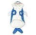 Mogoko Funny Dog Cat Shark Costumes, Pet Halloween Christmas Cosplay Dress, Adorable Blue Shark Pet Costume,Animal Fleece Hoodie Warm Outfits Clothes (XL Size)