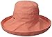Scala Women's Cotton Hat with Inner Drawstring and UPF 50+ Rating - 3 Inch Brim (One Size, Grapefruit)