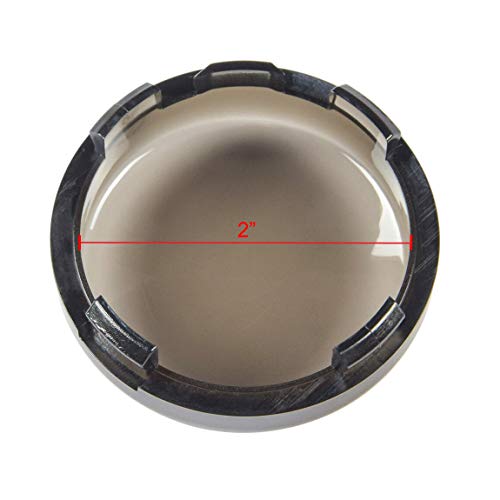 Lalaparts Smoke Bullet Turn Signal Light Lens Cover  Compatible for Harley Softail Sportster Touring Street Glide Road King 1997-2020