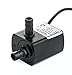 12v Dc Small Water Pump, 63 GPH Mini Submersible Pump for Small Water Fountain, Water fall, Aquarium, Pet drinking System, irrigation system and other Water circulation applications [Upgraded Version]