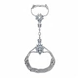 Holylove Colorful Crystal Unique 2016 Statement Body Jewelry Necklace- with Color Box (Silver)