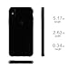 LUVVITT Clarity Back Cover with Light and Slim Flexible TPU Rubber Protection for iPhone Xs/X (2017-2018) - Transparent Black