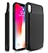 iPhone X/10 Battery Case, Brexlink 6000mAh iPhone X Rechargeable Portable Charging Case, Protective Charger Battery Pack Case for iPhone X/10 (Lightning Cable Input Mode With Sync Through Technology)