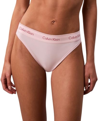 Calvin Klein Braguita Mujer High Leg con Logotipo en la Cintura, Rosa (Potpourri), M