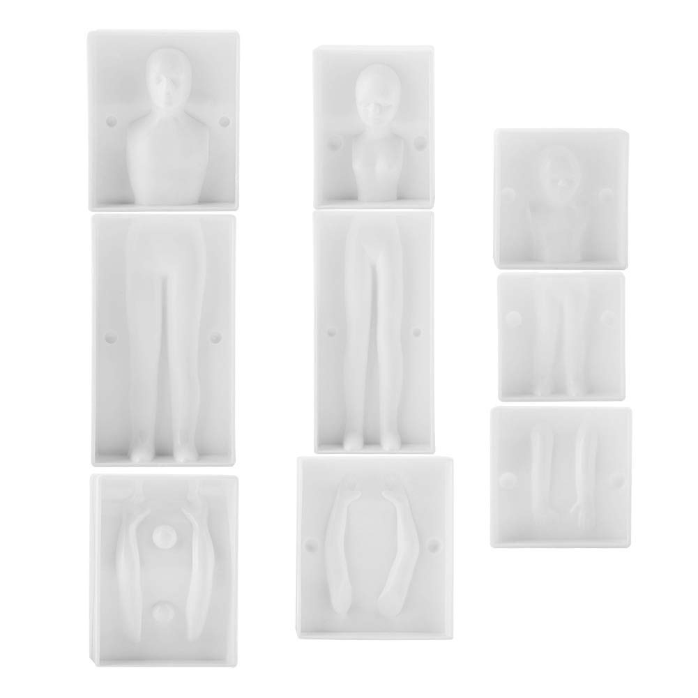 Family Human Body Decorating Mould 3D People Shaped Baking Fondant Cake Molds DIY Pastry Baking Mould Bakeware to Create Men Women Children