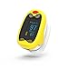 Children Fingertip Pulse Oximeter Blood Oxygen Saturation Monitor with Rechargeable Lithium Battery for Kids - Yonker K1(Yellow)