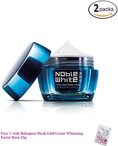 2 Units of Noble White Cream Total Brightening 50g. Anti-Aging Wrinkle Scar Dark Spot [Get Free Tomato Facial Mask &amp; Ceramine UV Line Ginkgo Plus Whitening Cream 8.50ml.]