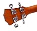 Majowir Ukulele Tuning Pegs 2R2L ukulele tuning machines Chrome Slivery Tuner Guitar Geared 4pcs