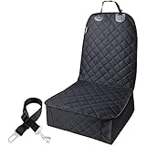 URPOWER Pet Front Seat Cover for Cars,WaterProof & Nonslip Rubber Backing with Anchors, Quilted, Padded, Durable Pet Seat Covers for Cars, Trucks & SUVs