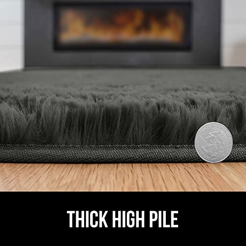 Gorilla Grip Soft Faux Fur Area Rug, Washable, Shed and Fade Resistant