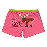Lazy One Women's Don't Moose with Me Junior PJ Boxer
