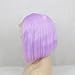 ZHANGXIUZHU WIG 10inch Fashion Light Purple Bob Hair Synthetic Hair Lace Front Wig For Women 150% Density