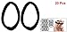 uxcell 20 Pcs Black Elastic Hair Bands Ponytail Holders for Ladies Women