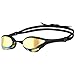 arena Cobra Ultra Racing Swim Goggles for Men and Women, Yellow Copper / Black / Black, Mirrored