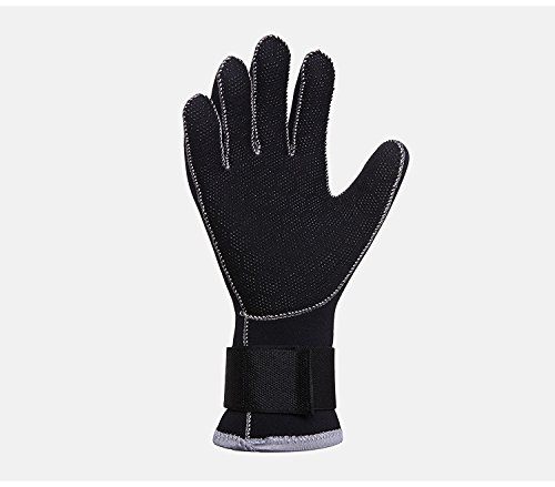 Diving Gloves, Wetsuits Neoprene Five Finger Gloves, 3MM Anti Slip Flexible Thermal Material for Snorkeling Swimming Surfing Sailing Kayaking Diving (S)