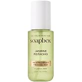 Soapbox Jasmine Pistachio Hair Perfume | Leaves Hair Fresh, Smooth &amp; Scented - Long Lasting, Shine &amp; Flyaway Control - Alcohol Free Fragrance Finishing Mist - 3.4oz
