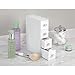 iDesign 4-Drawer Plastic Vanity Organizer, Compact Narrow Storage Organization Drawers Set for Cosmetics, Dental Supplies, Hair Care, Bathroom, Dorm, Desk, Countertop, Office, 2.75