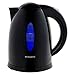 Ovente Electric Water Kettle 1.7 Liter with LED Indicator Light, 1100 Watts Fast & Concealed Heating Element, BPA-Free, Auto Shutoff Function and Boil Dry Protection, Black (KP72B)