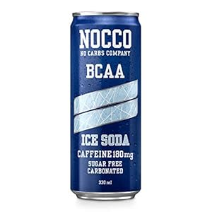 NOCCO BCAA Ice Soda 24 x 330ml | Zero Sugar | Functionele Energiedrank | Geen koolhydraten bedrijf | Vitamine verbeterd…