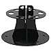 Makeup Brush Holder, Gotd 6 Hole Oval Makeup Brush Holder Drying Rack Organizer Cosmetic Shelf Tool (Black)