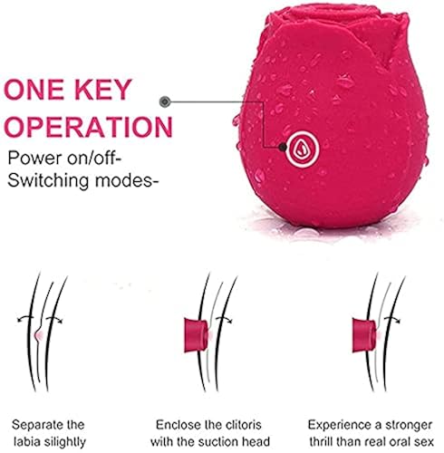 love flower rose toy multi-frequency Rose Toy for Women Sexual Oral with Tongue with 10 Gears Delivery 2022  Newly Red-1【US in Stock】 in Saudi Arabia