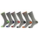 Polo 6 Pack Crew Sock Grey 10-13