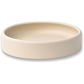 APLAINR Solid Plate, Weighted Baby Toddler Plate, Silicone Plates for Baby, No-Division Kid Plates, Microwave & Dishwasher Safe Silicone Plate for Toddlers, No BPA, Oat Cream