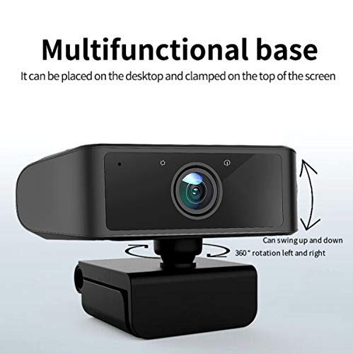 Webcam with Microphone1080P Full HD KKUYI for Video Live Streaming, USB 2.0 Desktop Laptop Computer Web Camera with Auto Light Correction, for Windows Mac OS, Conference, Gaming, Online Classes