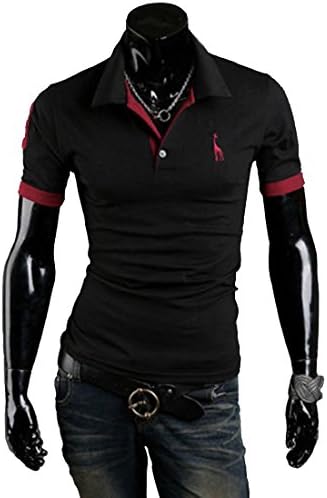 Joylive Fashion Men's Stylish Slim Fit Short Sleeve Casual Polo Shirts T-Shirt