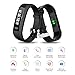 Fitness Tracker, Waterproof Activity Tracker Smart Sports Band with Heart Rate HR Sleep Monitor, SMS SNS Call Reminder, Calorie Step Counter Pedometer for Kids Men Women iPhone Android