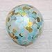 12 Inch Gold,Sky Blue,Light Blue Round Confetti Balloons,12 Count,Confetti Has Been Loaded Into The Balloons