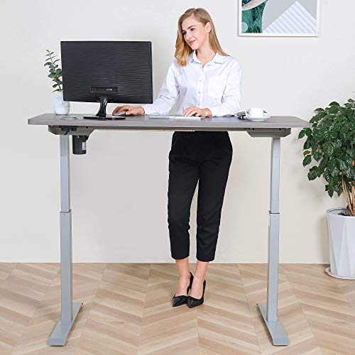 BRODAN Electric Standing Desk with Power Charging Station, Adjustable