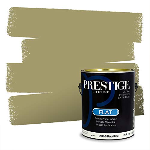 PRESTIGE Paints Exterior Paint and Primer In One, 1-Gallon, Flat, Comparable Ma…