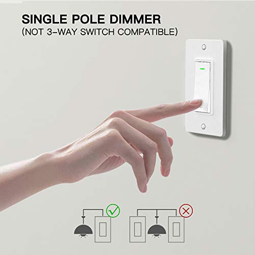 Single Pole Smart Light Switch Aoycocr in Wall WiFi Light Switch