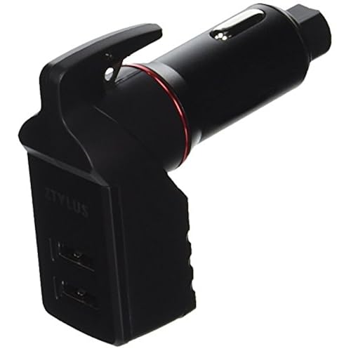 Ztylus Stinger USB Emergency Escape Tool: Life-Saving Rescue Car Charger, Spring Loaded Window Breaker Punch, Seat belt Cutter, Dual 2.4A USB Ports (Stinger-1) Cell Phones & Accessories, Accessories, Chargers & Power Adapters