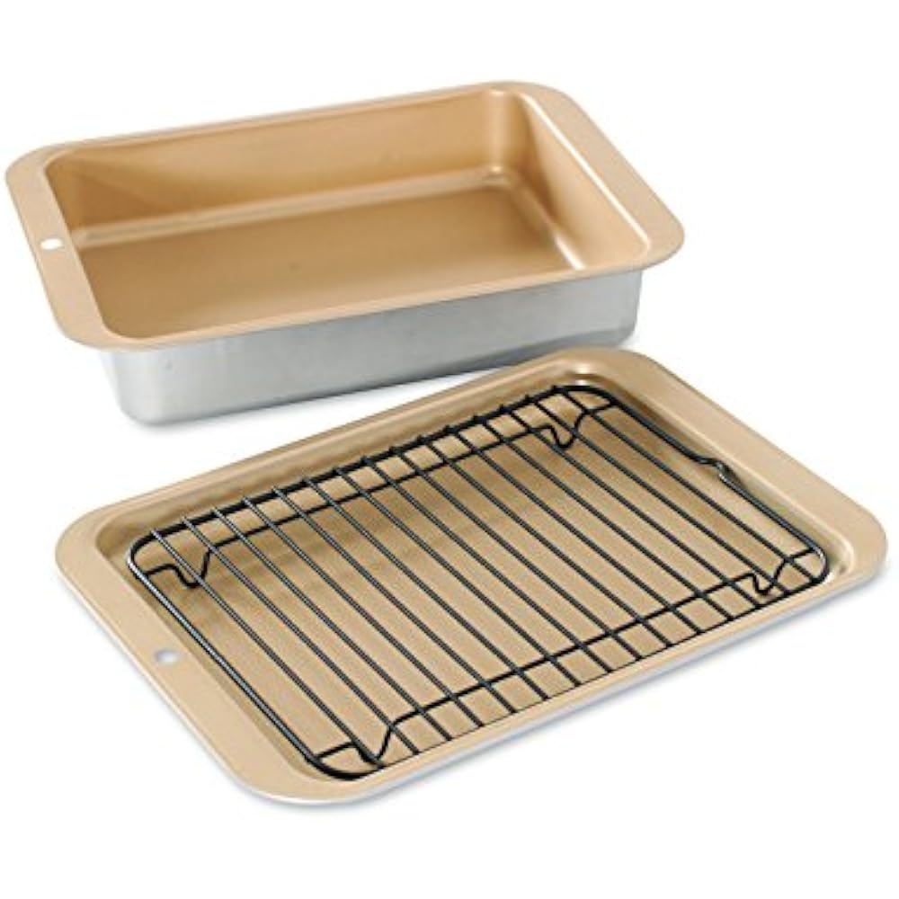 Toaster Oven Baking Set Food Storage Cooking Cooker Pan Broiling Grill