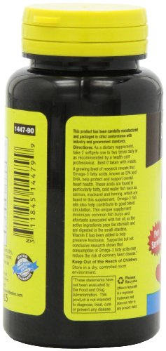 image for Mason Natural, Omega-3 Fish Oil, 1000 Mg, 90 Softgels, Dietary Supplem