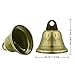 40 Pieces Christmas Bronze Jingle Bells Craft Small Bells Vintage Jingle Bells Brass Silver Color Bells Christmas Bells for Dog Potty Training, Making Wind Chimes, Festive Decor 1.5 inch