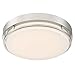 Altair Lighting Brushed Nickel 14 Wide Flushmount Ceiling Light LED 21W Dimmable 3000K Energy Star