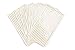 Sugar & Cloth Rectangle Paper Napkins, White with Gold Stripe, 32 Count
