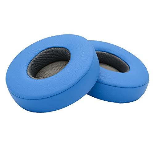 Accessory House Replacement Flash Blue Ear Pads for Beats Solo 2 Wired and Solo 2 Solo 3 Wireless Headphones (Solo 2-3, Flash Blue)