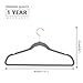 MOGI'S Premium Velvet Hangers (Pack of 50) Heavyweight - Non Slip - Velvet Suit Hangers Gray - Copper/Rose Gold Hooks,Space Saving Clothes Hangers by (Gray)