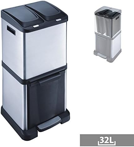 Recycle bin pedal 3 Dpts 12,20x11,02x29,52”