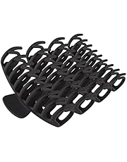 TOCESS Big Hair Claw Clips 4 Inch Nonslip Large Claw Clip for Women and Girls Thin Hair, Strong Hold Hair Clips for Thick Hair, 4 Color Available (4 Packs)