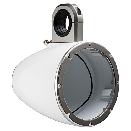 Kicker KMTESW 8" Marine Speaker Enclosures - Pair (White)