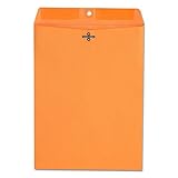 Universal 35264 Kraft Clasp Envelope, Side seam, 28lb, 9 x 12, Light Brown, 100/Box