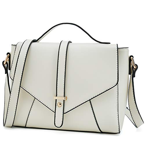 Ladies Designer Purses Cross Body Handbags Trendy Bags for Women Shoulder Bags (Beige)